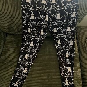 Iron Fist Black and White Athletic Leggings